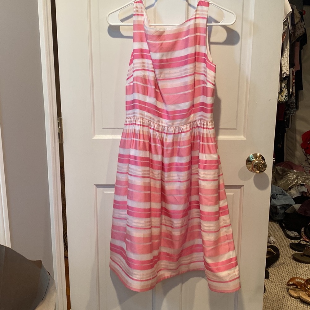 Lilly Pulitzer pink stripped dress